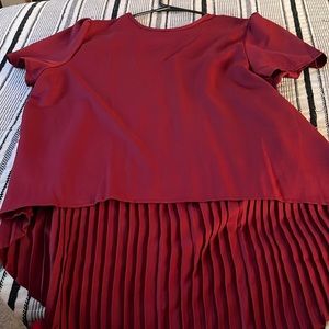 SHEIN Red Top. With Ruffles in the back
